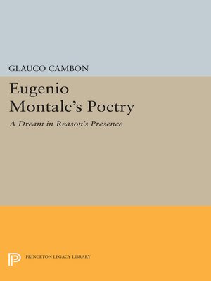 cover image of Eugenio Montale's Poetry